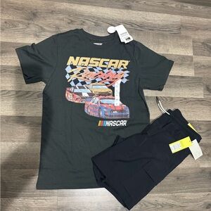 Nascar Kids Racing Tee - Black with Colorful Graphics